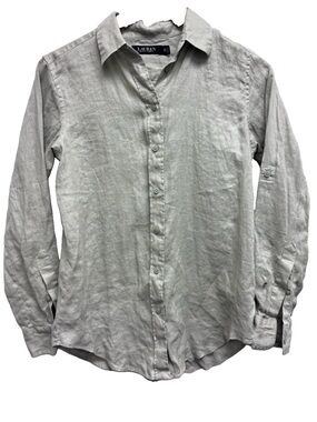 Lauren Ralph Lauren 100% Linen Button Down Shirt